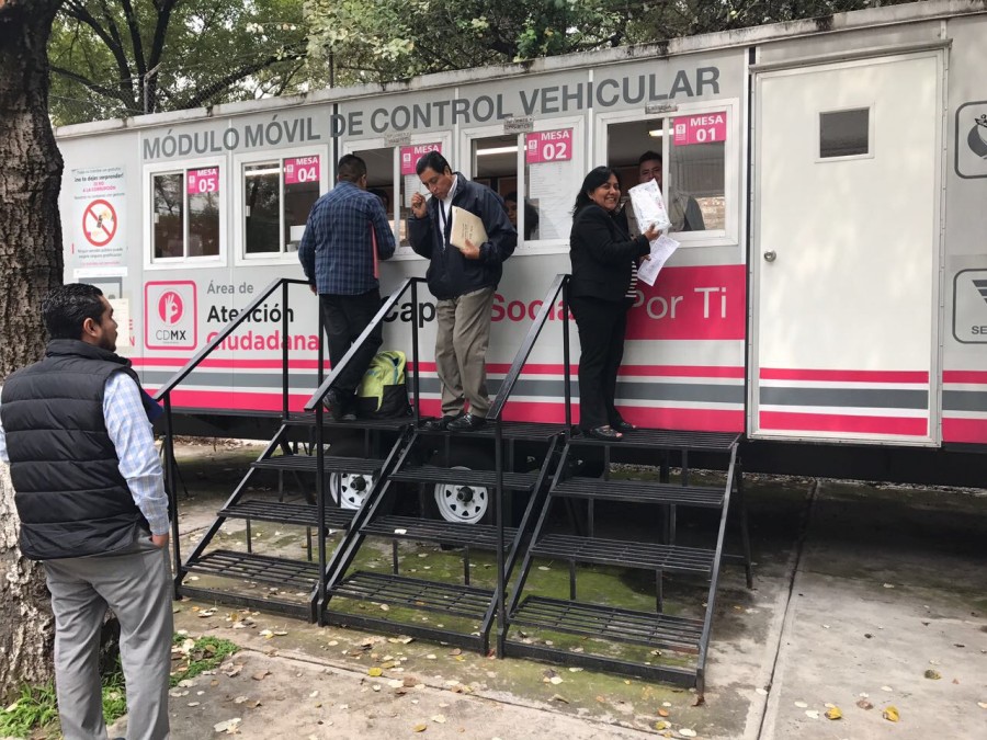 Instala Semovi módulos móviles para trámites de transporte