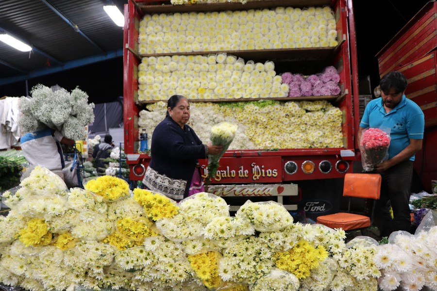 Festejan 30 años del Mercado de Flores de la Central de Abasto de la CDMX