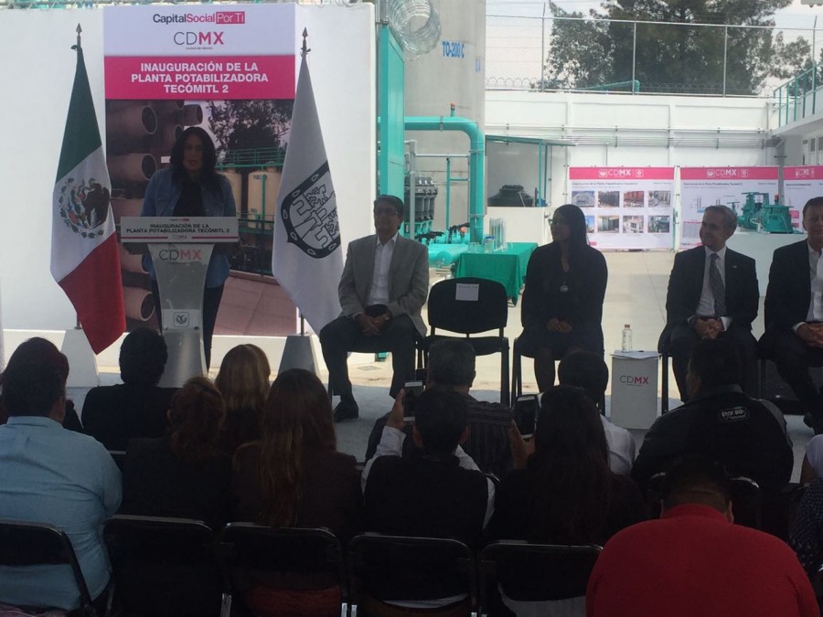 Inaugura Mancera planta potabilizadora en Iztapalapa