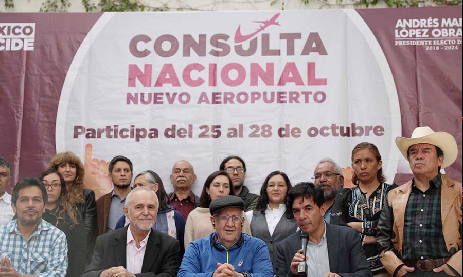 Pide AMLO no tener miedo a resultado de la consulta para definir el destino del NAICM