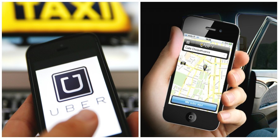 Huelga en el aeropuerto de Barajas contra Uber y Cabify