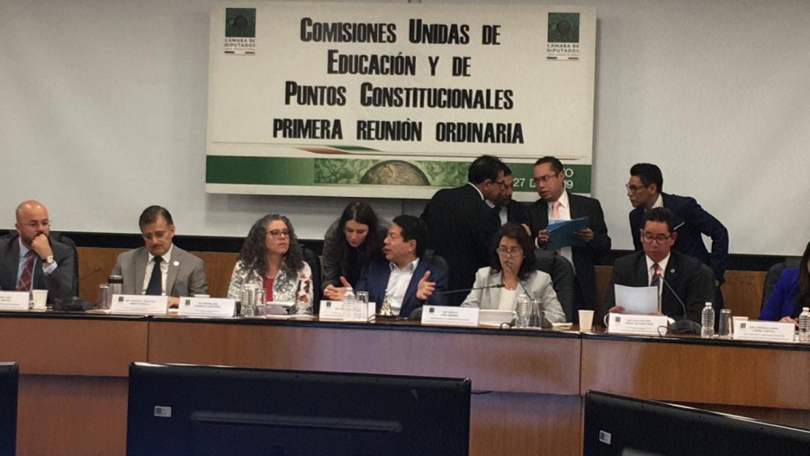 Diputados avalan en Comisiones dictamen de reforma educativa