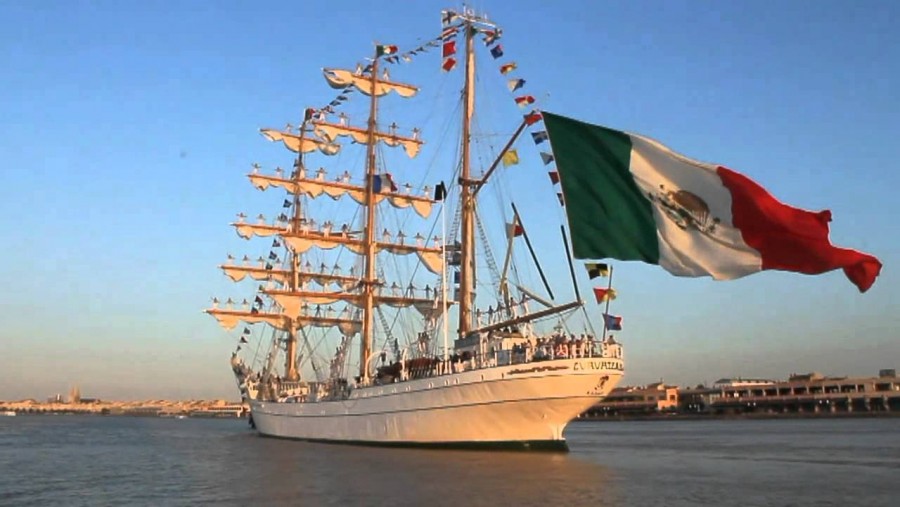 Zarpa el Buque Escuela Cuauhtémoc para recorrer 15 puertos internacionales