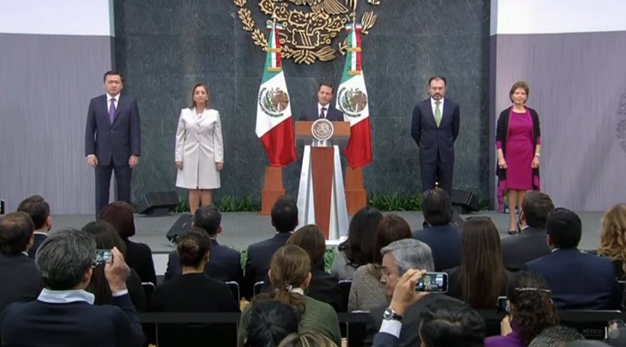 Anuncia Peña cambios en gabinete; Videgaray regresa a SRE