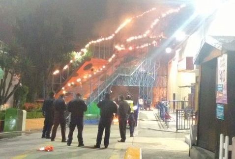 Incendio en la Feria de Chapultepec