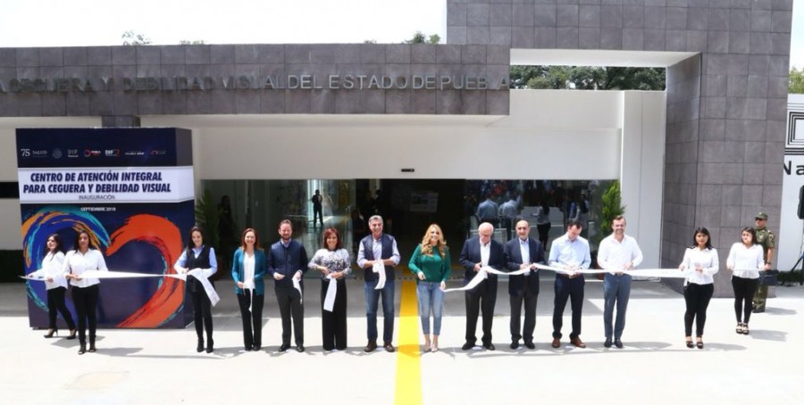 Inaugura Angélica Rivera en Puebla el Centro de Atención Integral para Ceguera y Debilidad Visual