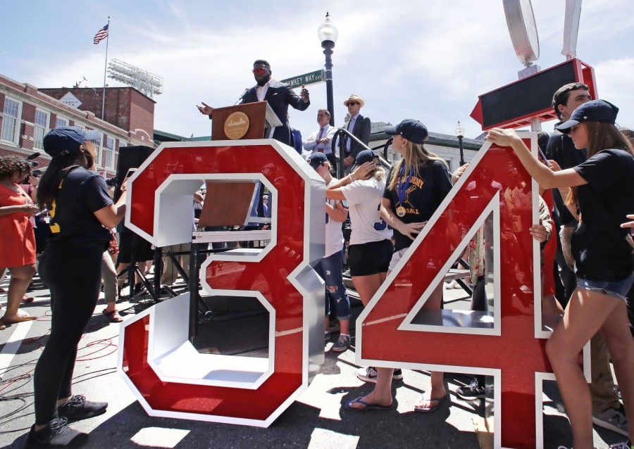 Homenaje a Big Papi en Boston