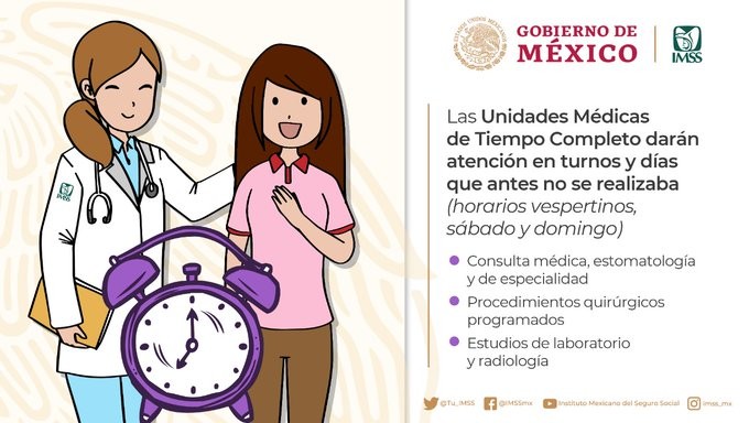 Habrá consultas los fines de semana en el IMSS a partir de 2020