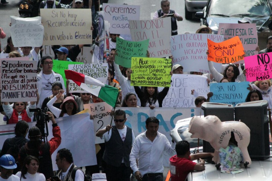 A dos meses del S19 damnificados exigen al gobierno agilizar  reconstrucción CDMX