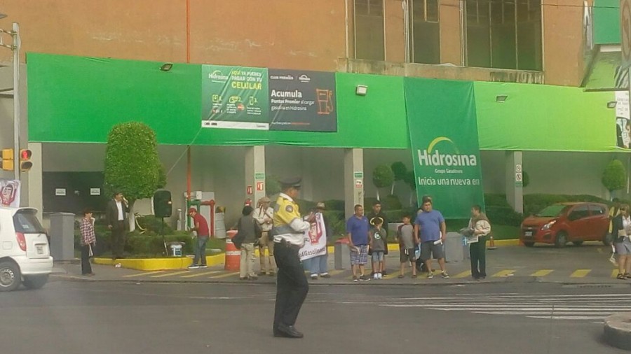 Morena protesta contra el gasolinazo en Cuauhtémoc