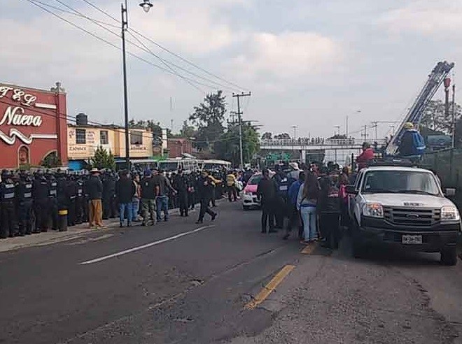 Se concentra CNTE en Insurgentes Sur