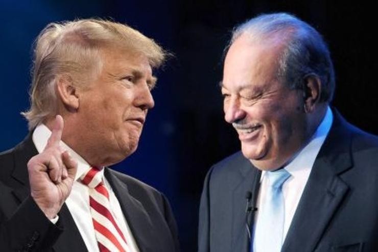 Se reúnen Donad Trump y Carlos Slim