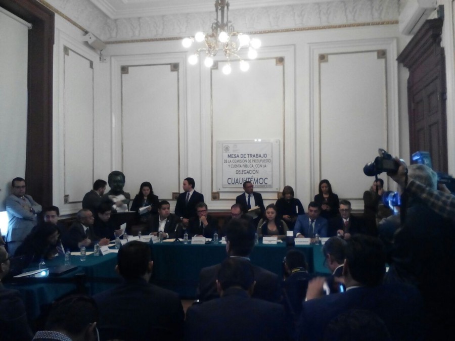 Asiste jefe delegacional en CuauhtÃ©moc  a rendir cuentas sobre presupuetso 2016