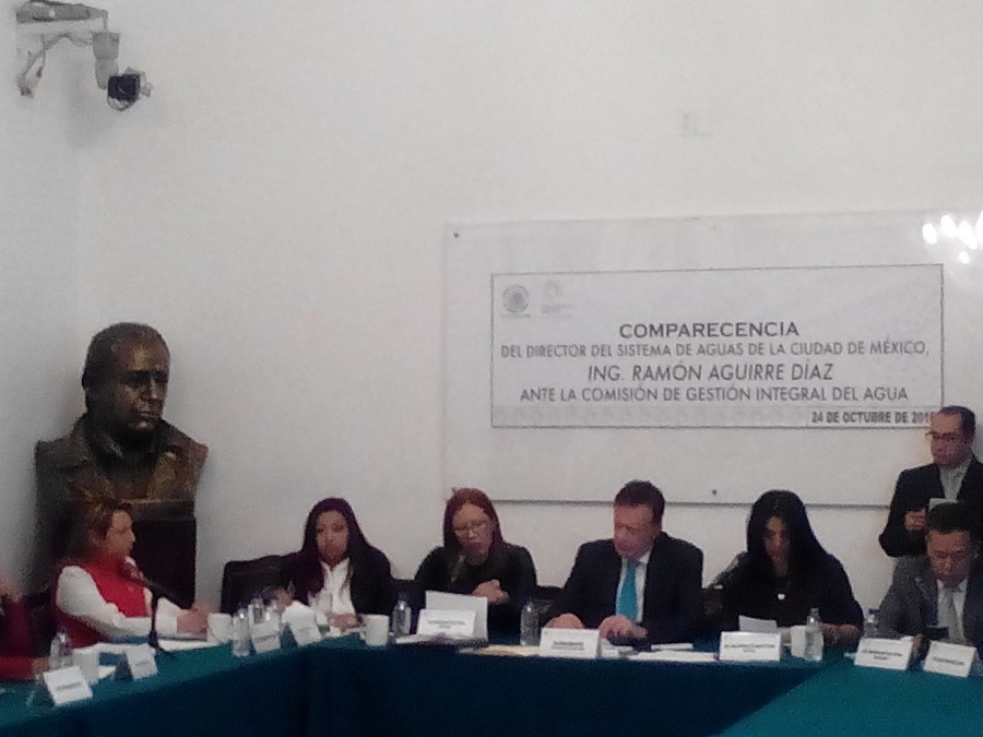 Comparece titular de Sacmex ante ALDF