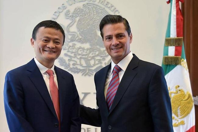 Se reúnen Jack Ma y Peña Nieto