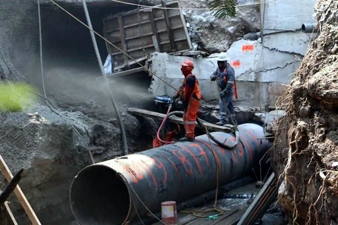 Se derrumba nuevamente muro de Paso Exprés a Cuernavaca