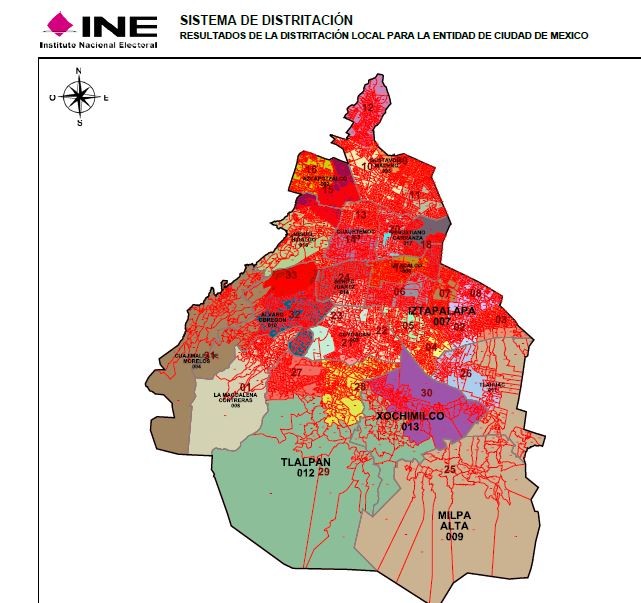 Presenta INE a la ALDF mapa de redistritación de la CDMX; no convence a diputados