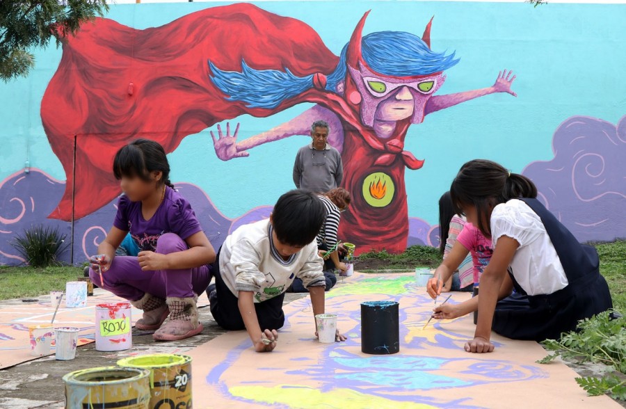 Llevan arte infantil a la Central de Abasto CDMX