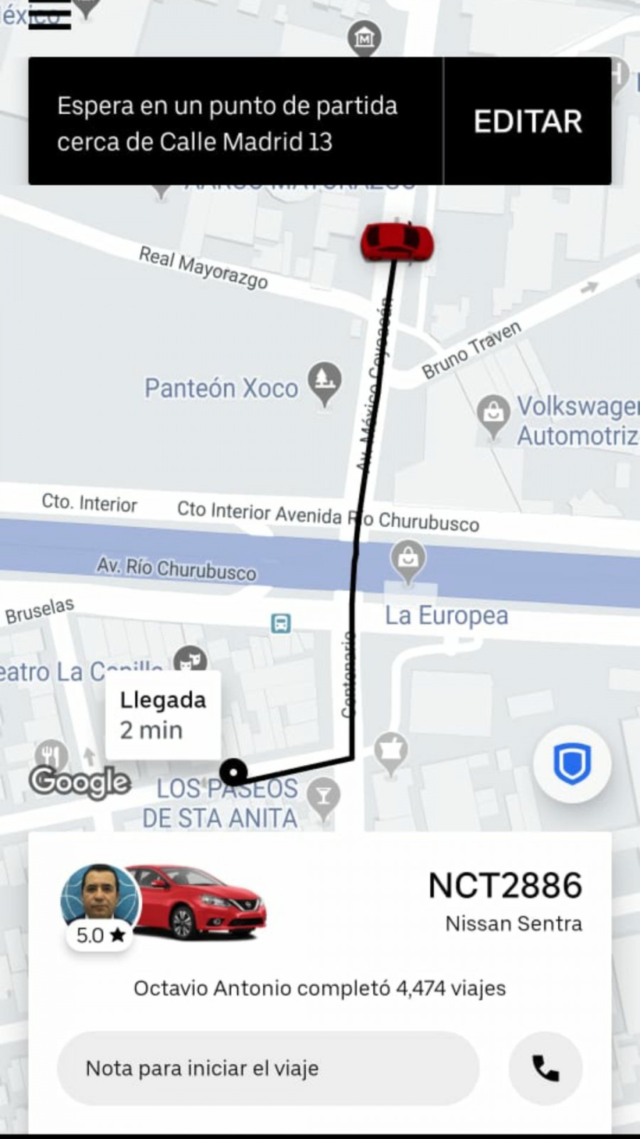 Denuncian intento de secuestro de mujer en UBER de la CDMX