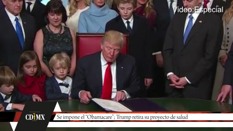 Se impone el «Obamacare»; Trump retira su proyecto de salud.