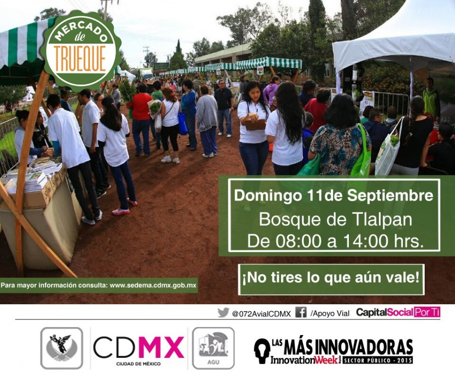 Mercado del Trueque se llevará a cabo en el Bosque de Tlalpan
