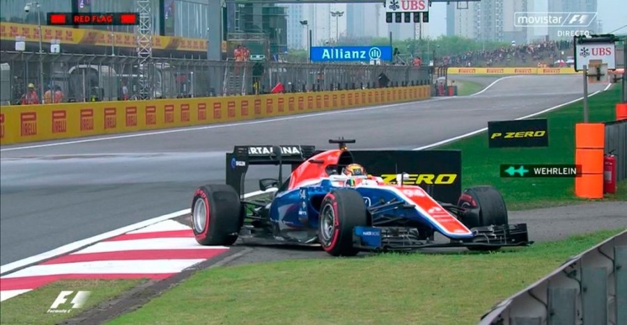 Accidente en el GP de China