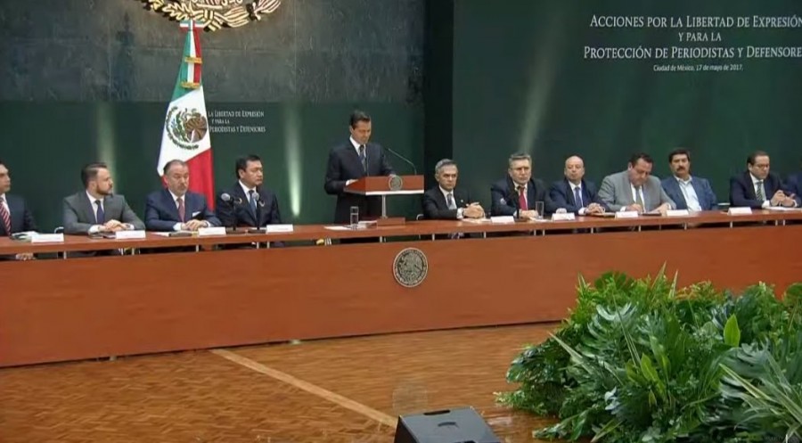 Conago y Peña Nieto acuerdan acciones de protección a periodistas y defensores de derechos humanos