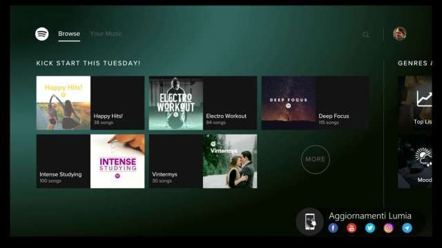 Spotify llega a Xbox One