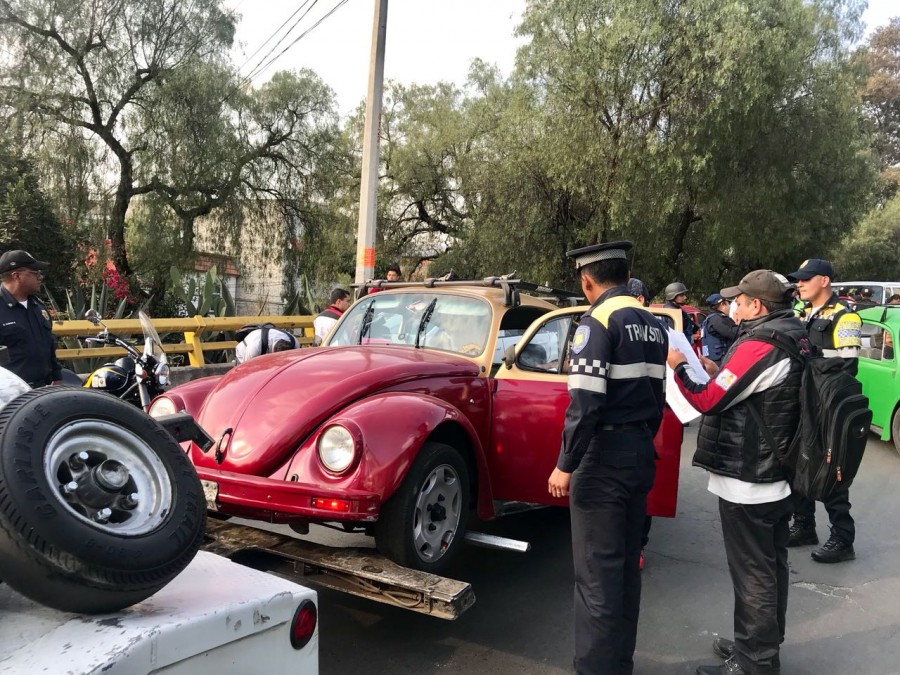 Sanciona Semovi 695 unidades de transporte público concesionado de la CDMX
