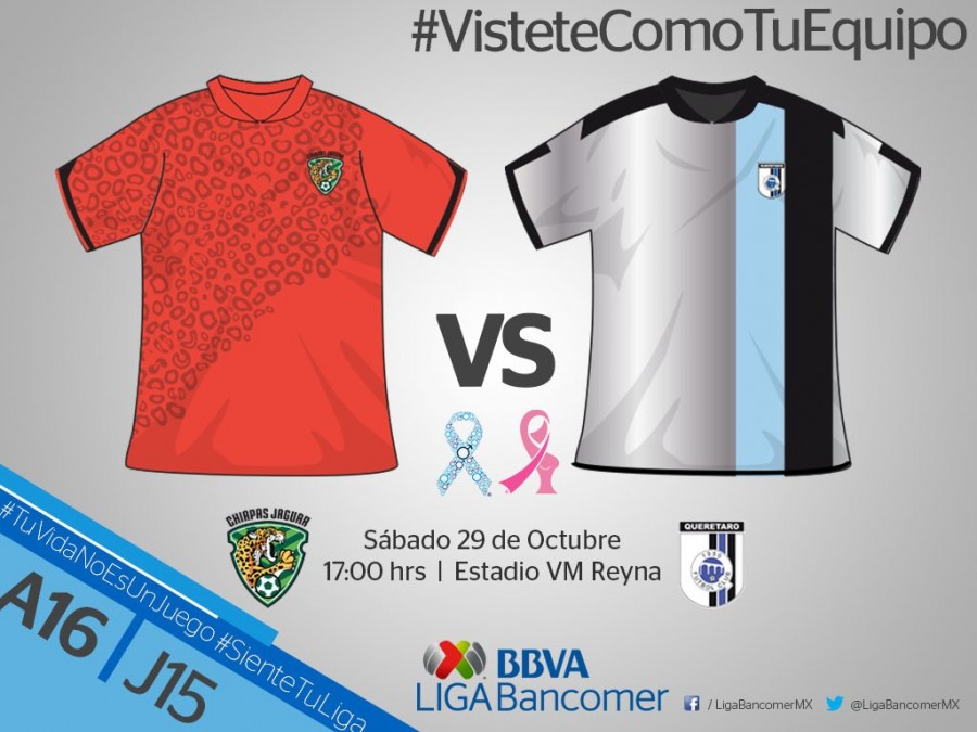 Jaguares y Querétaro abren la jornada sabatina