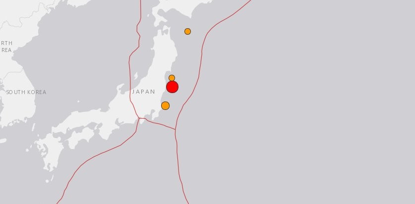 Sismo sacude a Japón