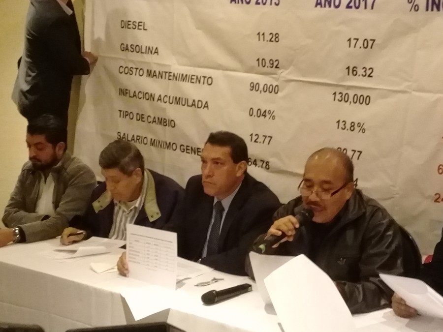 Transportistas urgen alza en las tarifas de la CDMX